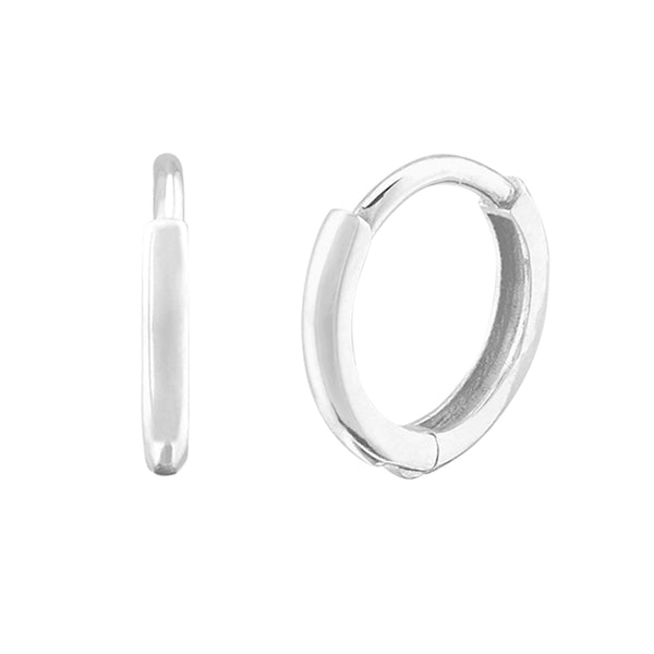FE0720 925 Sterling Silver Single Mini Hoop Earrings