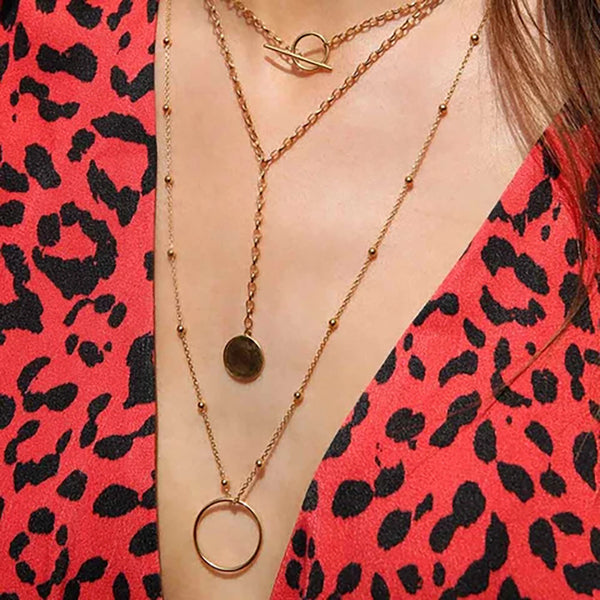 FX0050 925 Sterling Silver basic large halo necklace