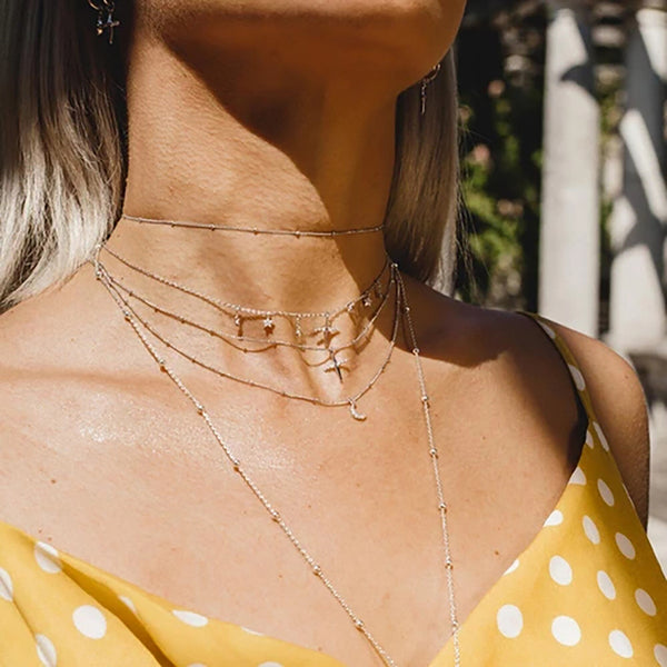 FX0055 925 Sterling Silver mystic cross Necklace