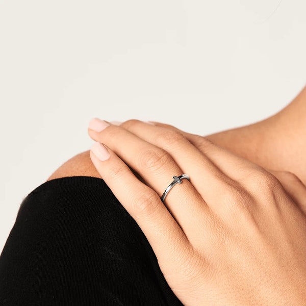 FJ0218 925 Sterling Silver Mini Stick Ring