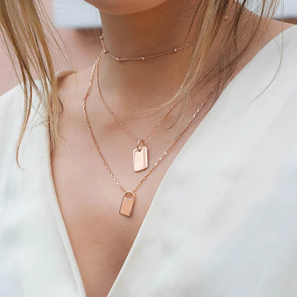 FX0056 925 Sterling Silver boyfriend padlock Necklace