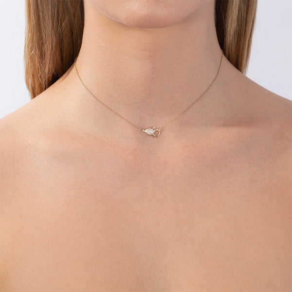 FX0248 925 Sterling Silver Lobster Clasp Necklace