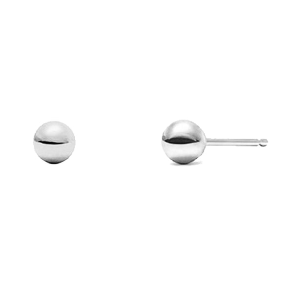 FE0735 925 Sterling Silver Sphere Studs Earrings
