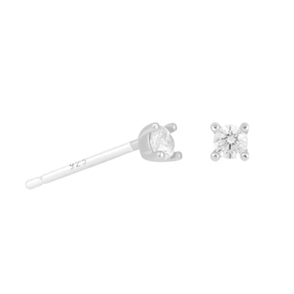 FE0177 925 Sterling Silver Mystic Simple Stud Earrings
