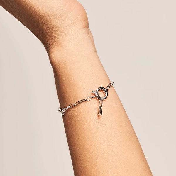 FS0093 925 Sterling Silver Chain Bracelet