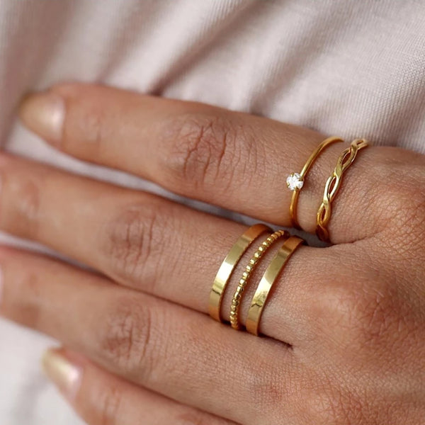 FJ0015 925 Sterling Silver Braided Skinny Ring