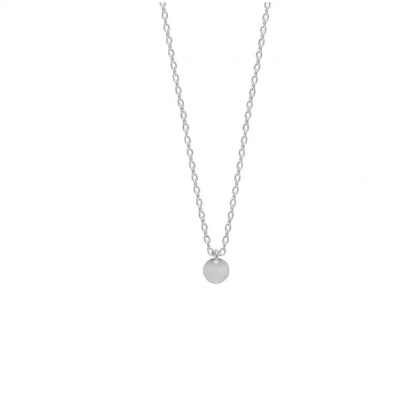FX0020 925 Sterling Silver Little Disc Choker Necklace