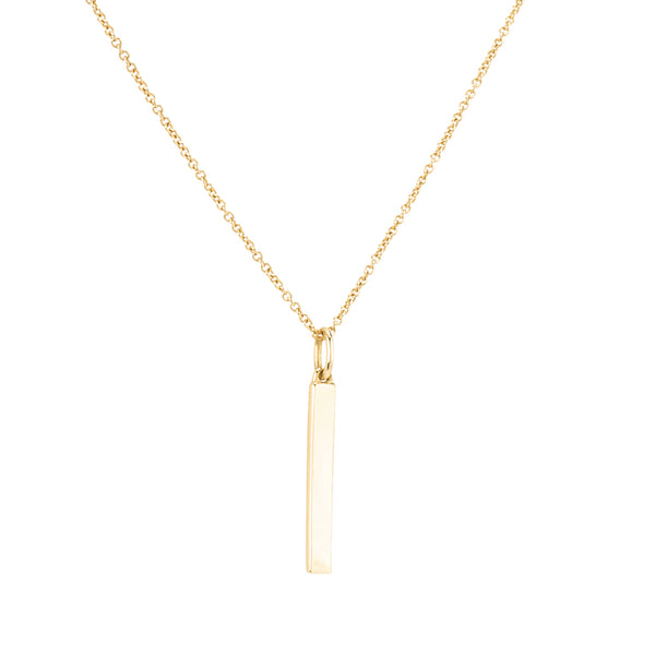 FX0292 925 Sterling Silver Bar Necklace