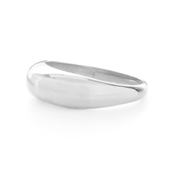 FJ0253 925 Sterling Silver Dome Ring