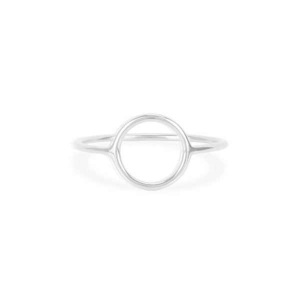 FJ0242 925 Sterling Silver Circle Ring