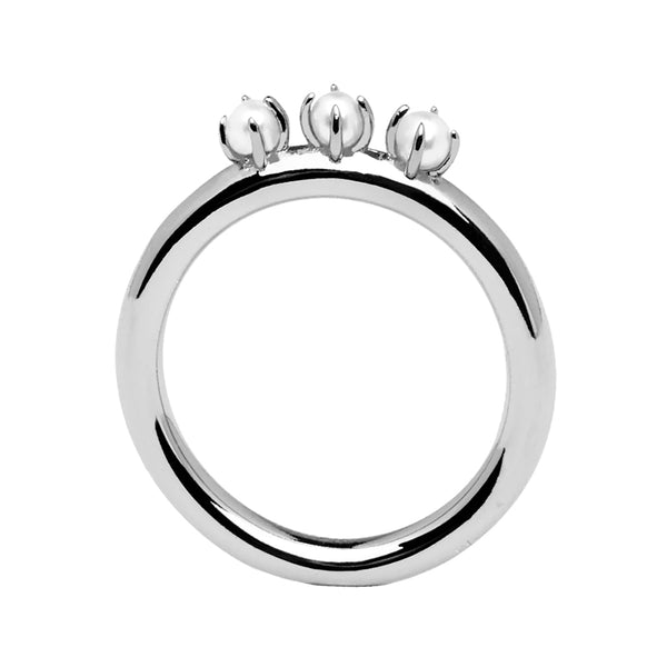 FJ0235 925 Sterling Silver Pearl Ring