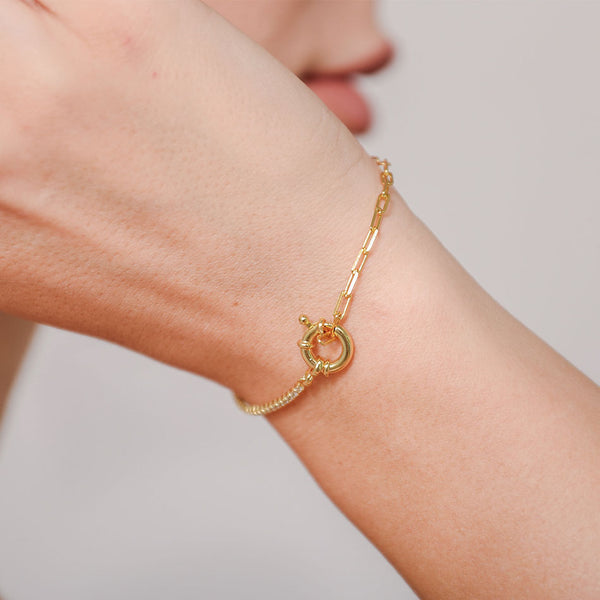 FS0092 Big Buckle Tennis Chain Bracelet