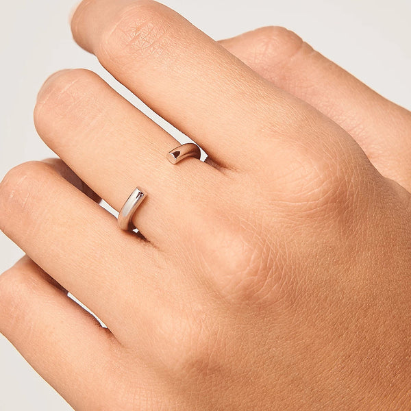 FJ0221 925 Sterling Silver Core Open Ring