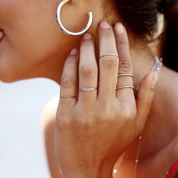 FJ0030 925 Sterling Silver Boyfriend Band Ring