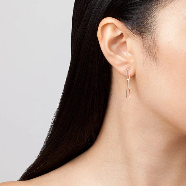 FE0240 925 Sterling Silver Chain Earrings