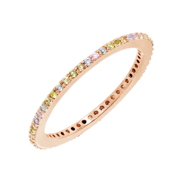 FJ0153 925 Sterling Silver Zircon Fine Ring