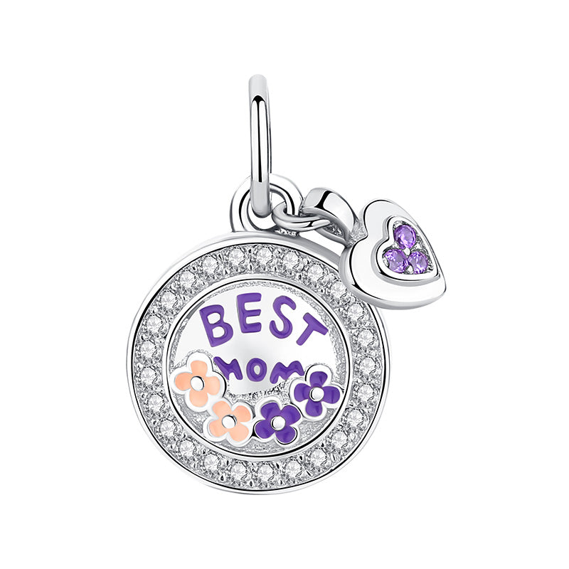 XPPY1030 925 Sterling Silver Mother's Day Photo Pendant(only fit for necklace)