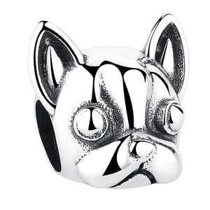 PY1736 925 Sterling Silver Naughty Pet Chihuahua Charm