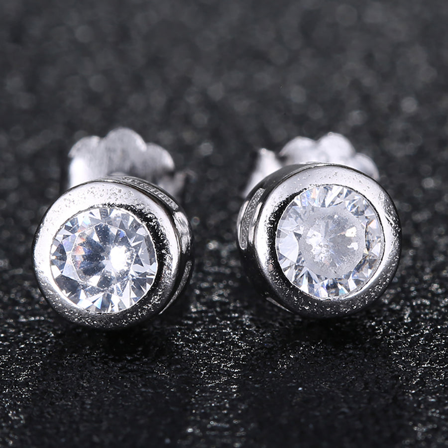 YE1121 925 Sterling Silver Zircon Earrings