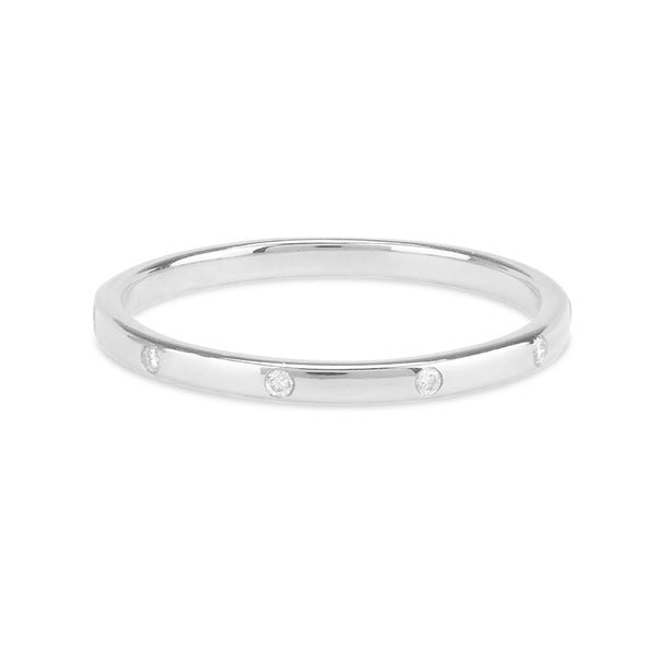 FJ0250 925 Sterling Silver Diamonds Team Ring