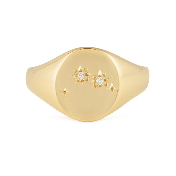 FJ0256 925 Sterling Silver Aries Ring