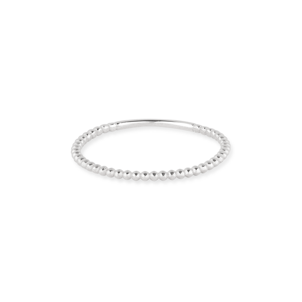 FJ0241 925 Sterling Silver Beaded Ring