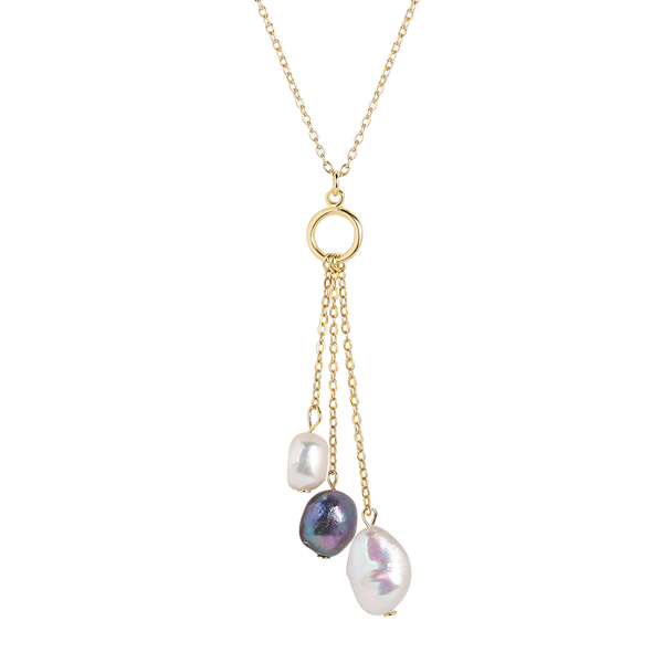 FX0732 925 Siterling Silver Freshwater Pearl Pendant Necklace