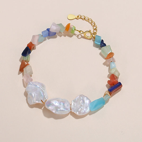 FS0249 925 Sterling Silver Freshwater Pearl Bracelets