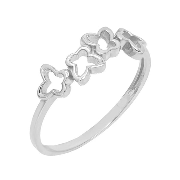 FJ0172 925 Sterling Silver Butterfly Ring