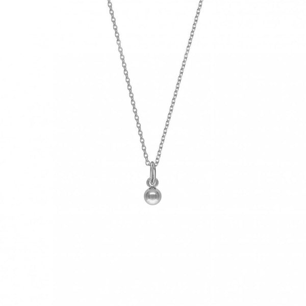 FX0018 925 Sterling Silver mini gold ball choker Necklace