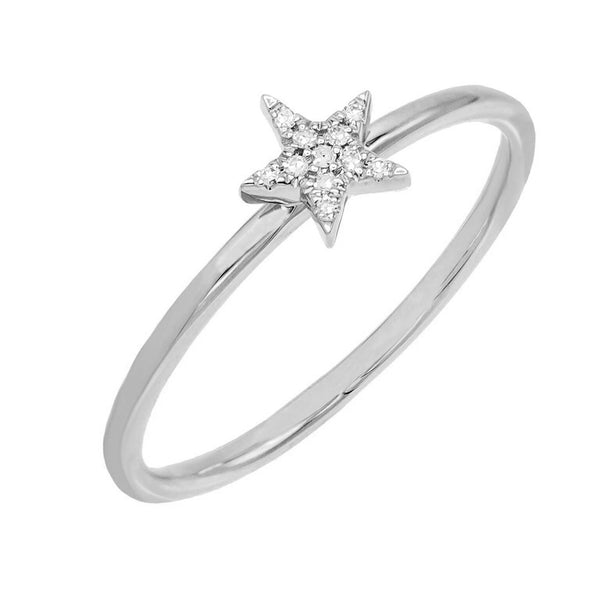 FJ0155 925 Sterling Silver Star Ring