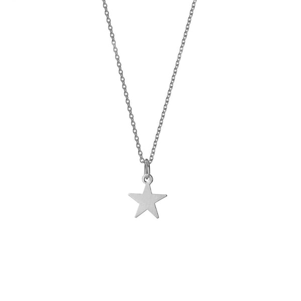 FX0019 925 Sterling Silver Golden Star Choker Necklace
