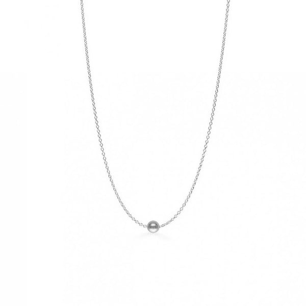 FX0022 925 Sterling Silver Ball Gold Choker Necklace