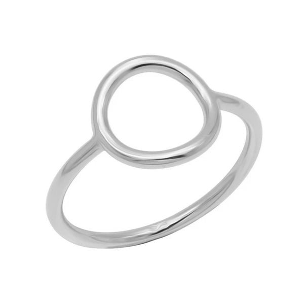 FJ0020 925 Sterling Silver Perfect Circle Ring