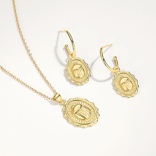 FX0843 925 Sterling Silver Scarab Pendant For Necklaces