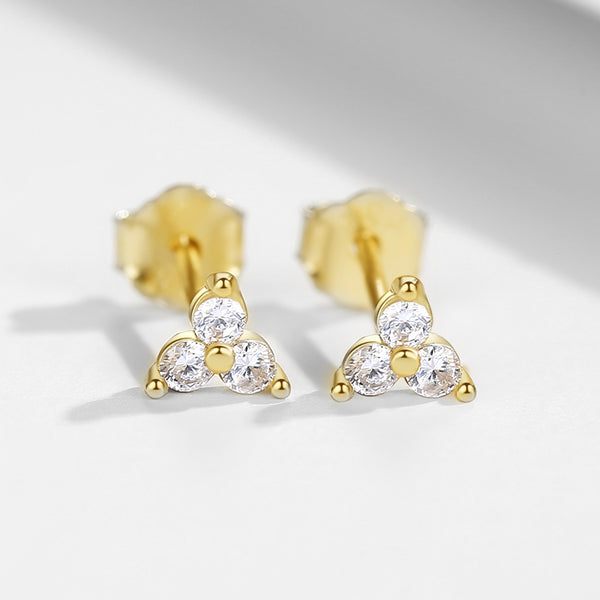 FE0731 925 Sterling Silver Mini Lotus Studs Earrings