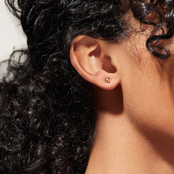 FE1602 925 Sterling Silver Mini Ball Stud Earrings