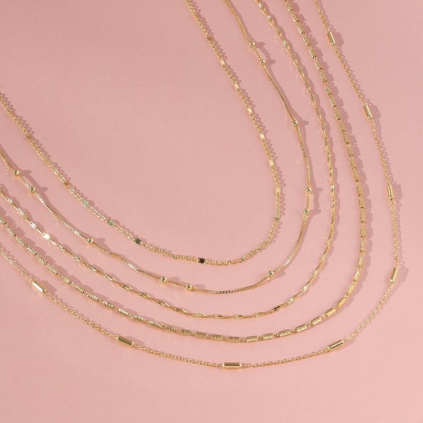 FX0866 925 Sterling Silver Inspired Chain Necklace For Women