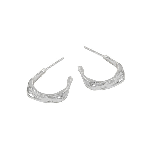 RHE1087 Hammered Simple Women Hoop