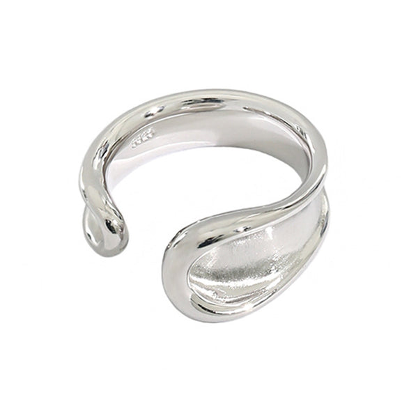 RHJ1098 925 Sterling Silver Width Open Women Finger Ring