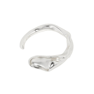 RHJ1118 925 Sterling Silver Irregular Trendy Open Ring