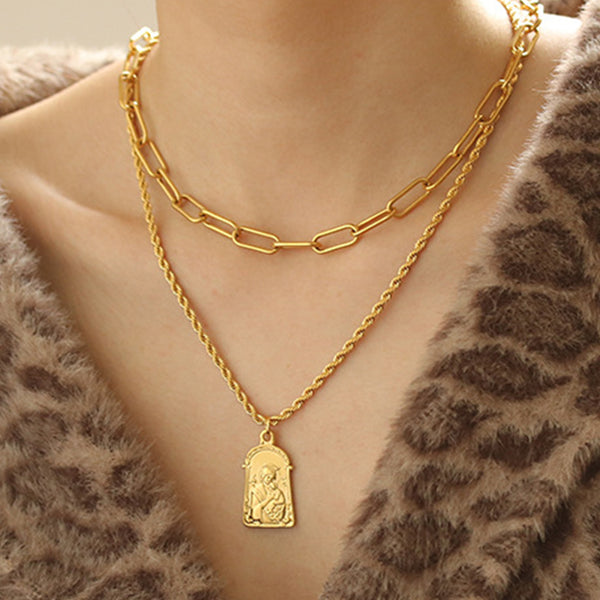 FX0381_40 925 Sterling Silver High Polish Rope Chain Necklace