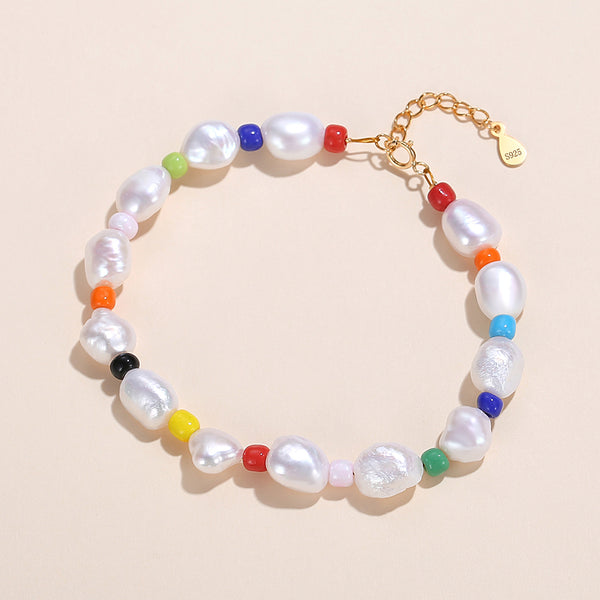 FS0248 925 Sterling Silver Freshwater Pearl Bracelets