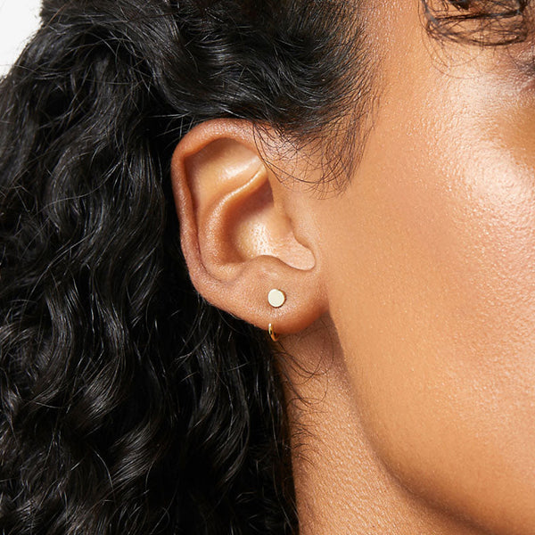 FE1892 925 Sterling Silver Mini Hoop Earrings