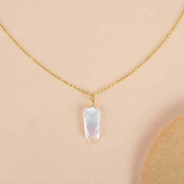 FX0695 925 Sterling Silver Freshwater Pearl Necklace