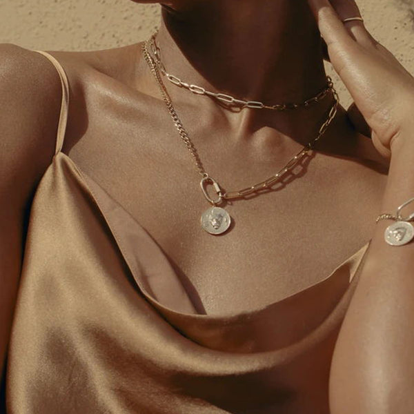 FX0545 925 Sterling Silver Unique Chain Necklace