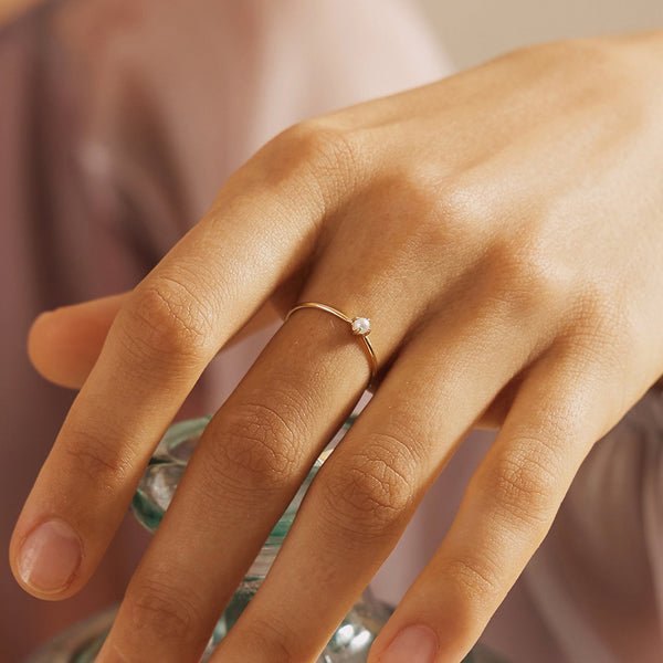 FJ0746 925 Sterling Silver Freshwater Pearl Ring