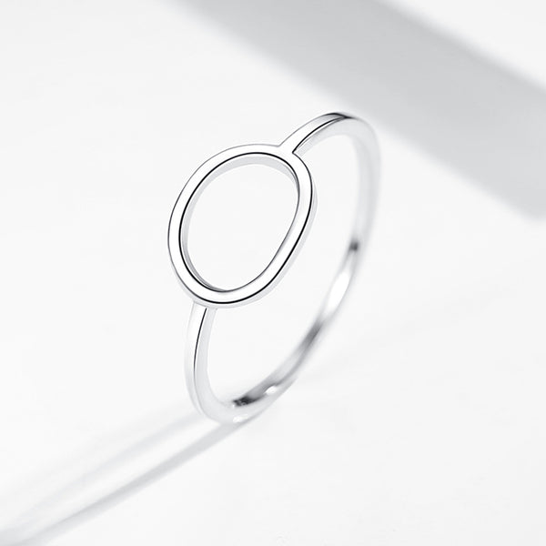 FJ0242 925 Sterling Silver Circle Ring