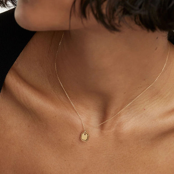 FX0879 925 Sterling Silver Octet Geometry Women Pendant Necklace