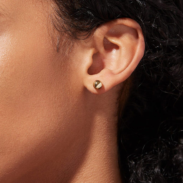 FE1601 925 Sterling Silver Small Ball Stud Earrings